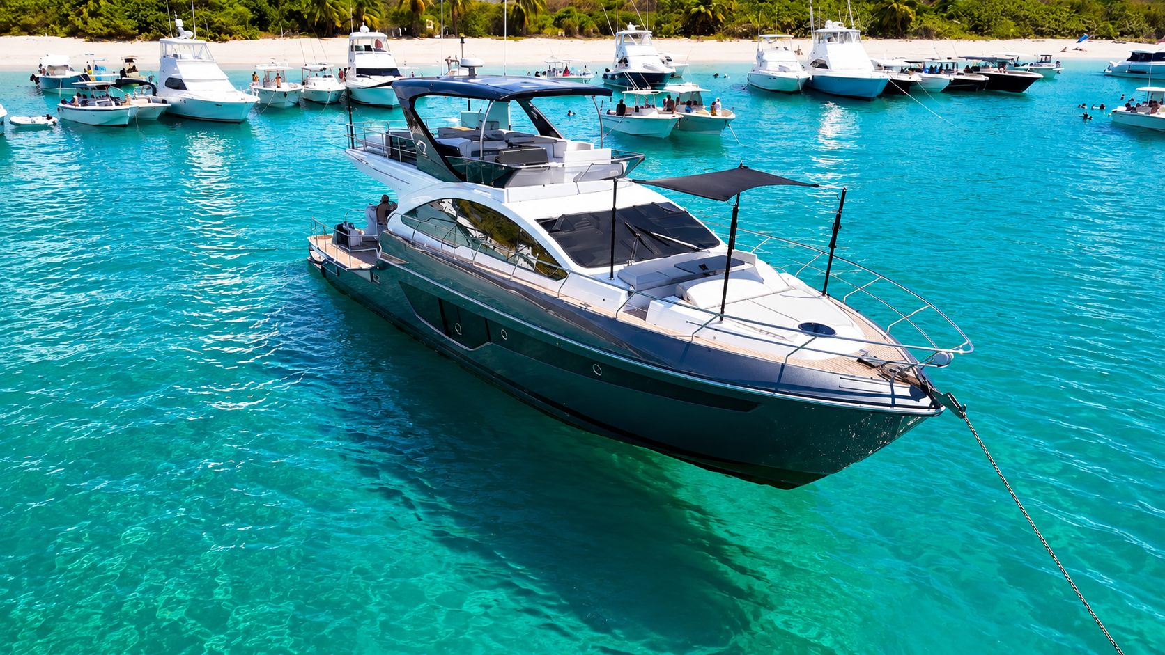 CULEBRA ISLAND 7-HOUR LUXURY YACHT CHARTER (66FT | UP TO 12 GUESTS